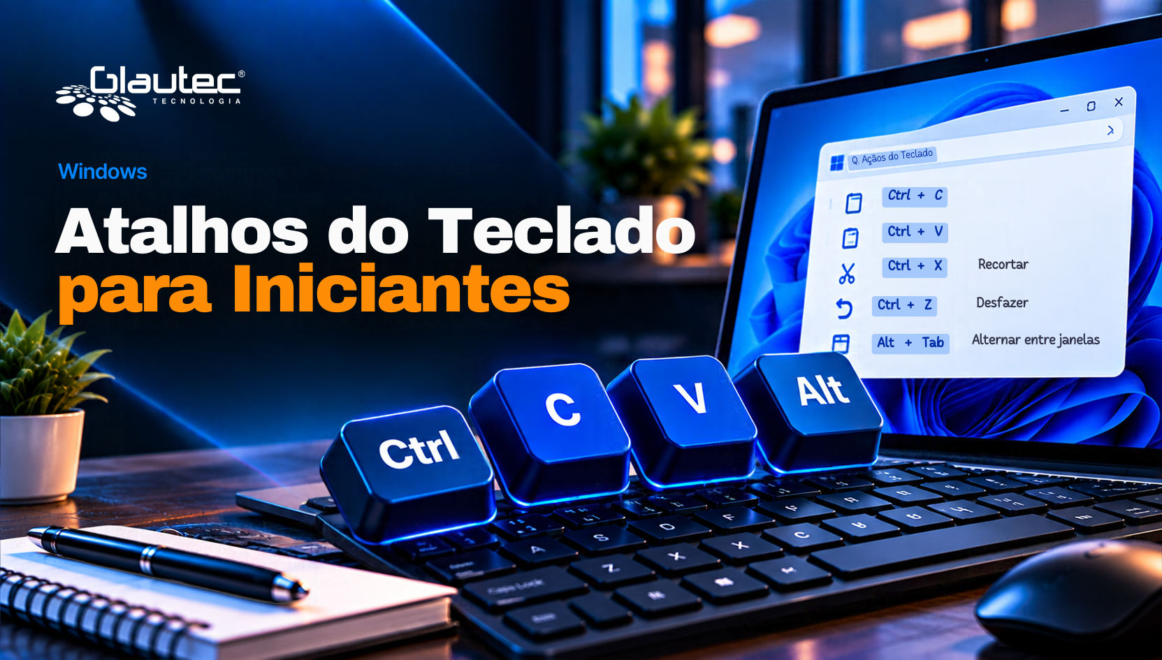 Atalhos do Teclado para Iniciantes